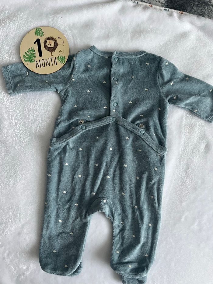 Pyjama bleu bébé 1 mois Gémo - photo numéro 2