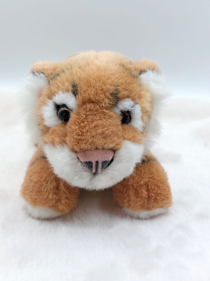 Vintage Peluche ancien doudou tigre TCC Continuity 1999 25/36 cm avec la queue - photo numéro 5