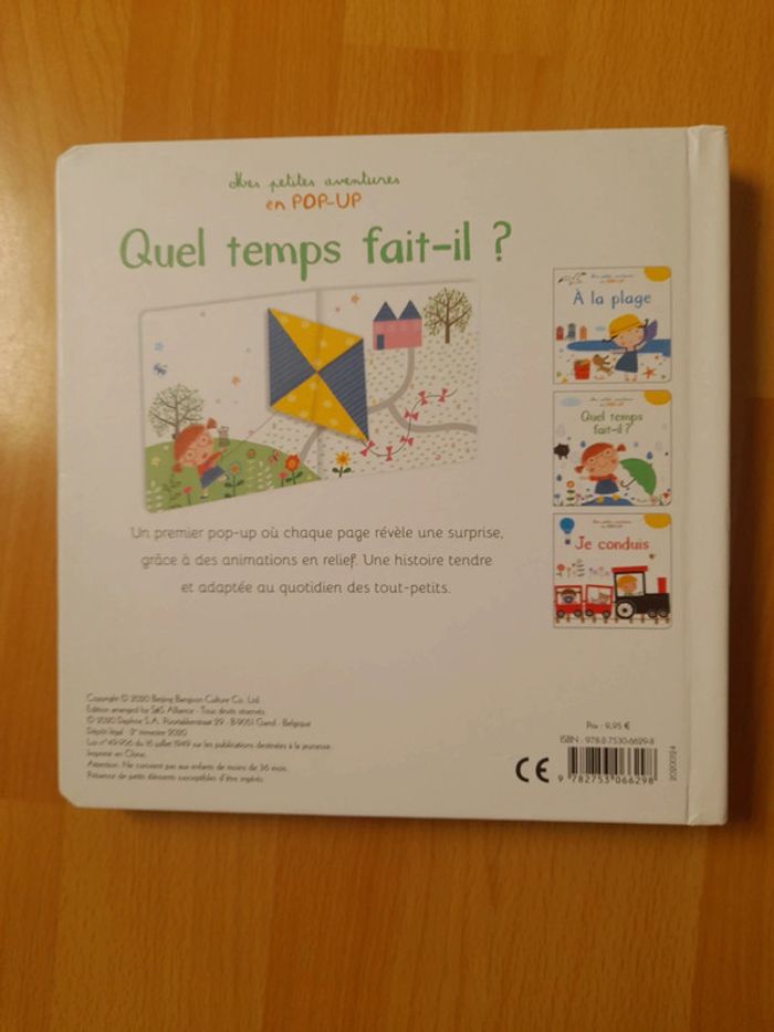 Livre pop up quel temps fait il ? - photo numéro 3