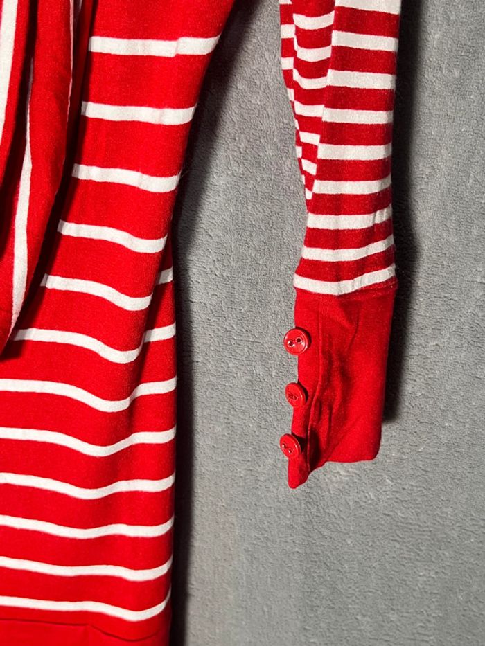 🎉 Pull rayé Morgan rouge et blanc taille S_M 🎉 - photo numéro 5