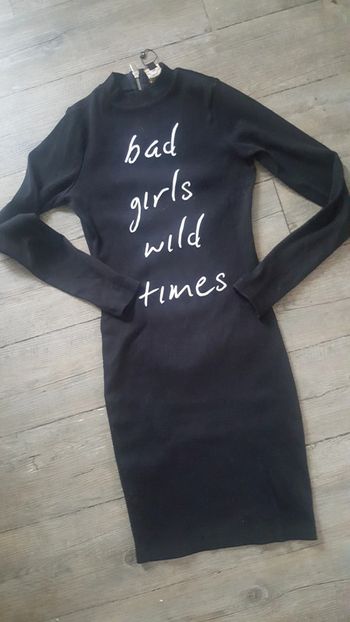 Robe noire cool cat taille xs