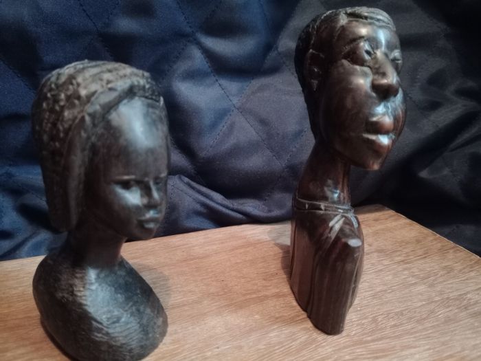Bustes africains bois - photo numéro 2