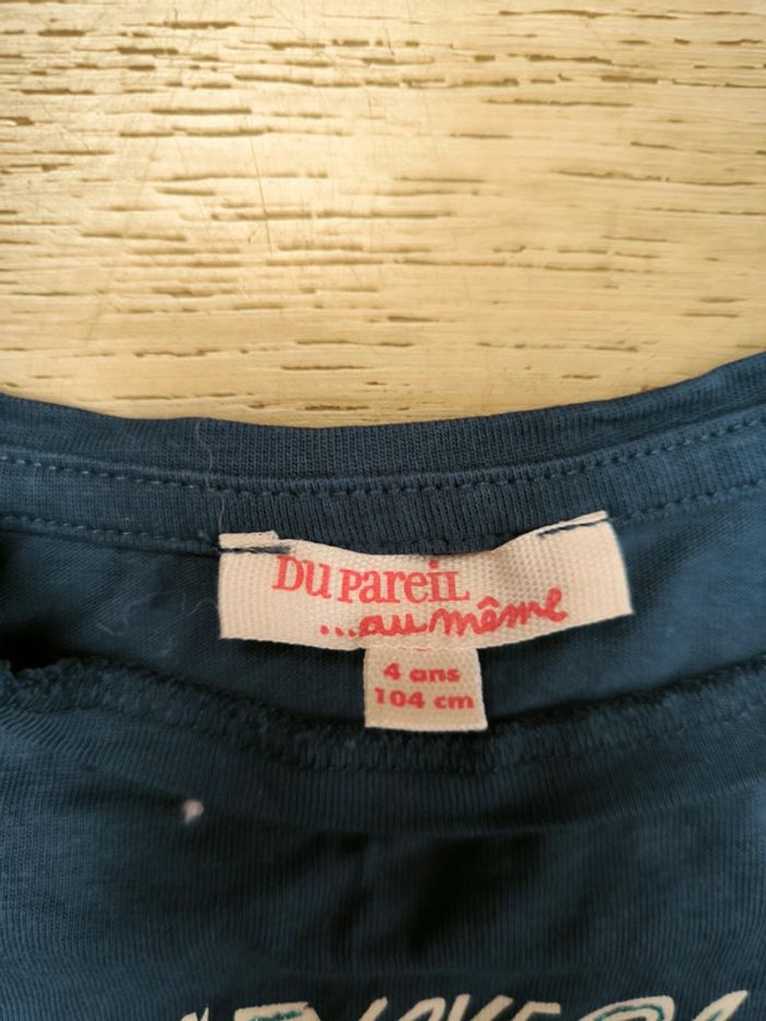 Tee shirt dpam 4ans - photo numéro 3