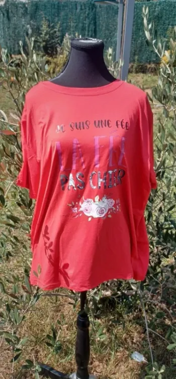 T-shirt je suis une fée la fée pas chier taille xxl