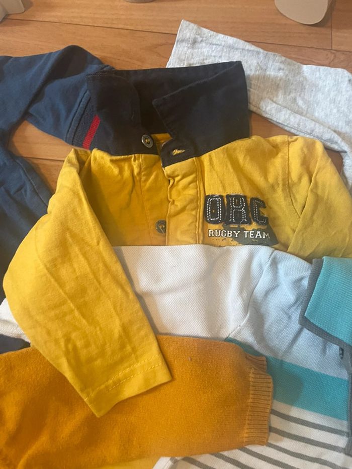 Lot 12 pulls, tshirts ML, gilets - photo numéro 4