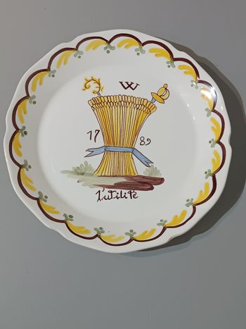 Assiette déco gerbe de blé