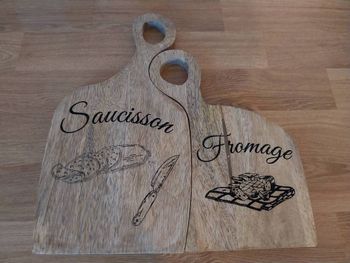 Duo de planches apéritif en Acacia