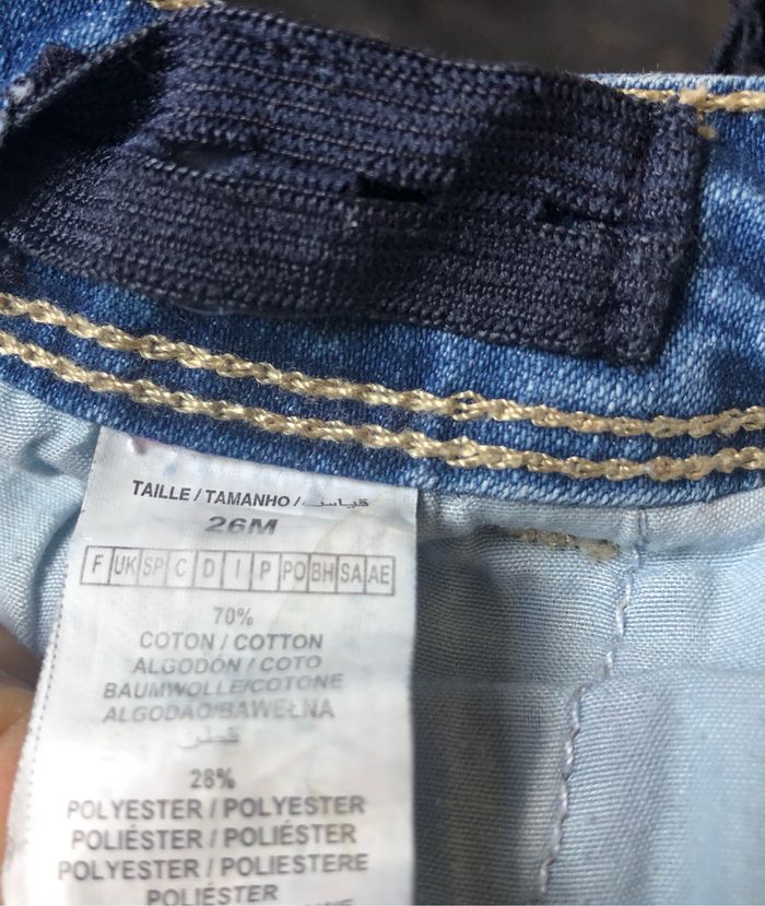 Short en jeans bouton strass 2 ans Punkidz - photo numéro 6