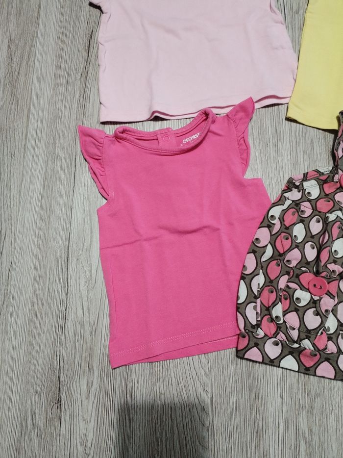 Lot de 4 t-shirts été 3 mois fille - photo numéro 5