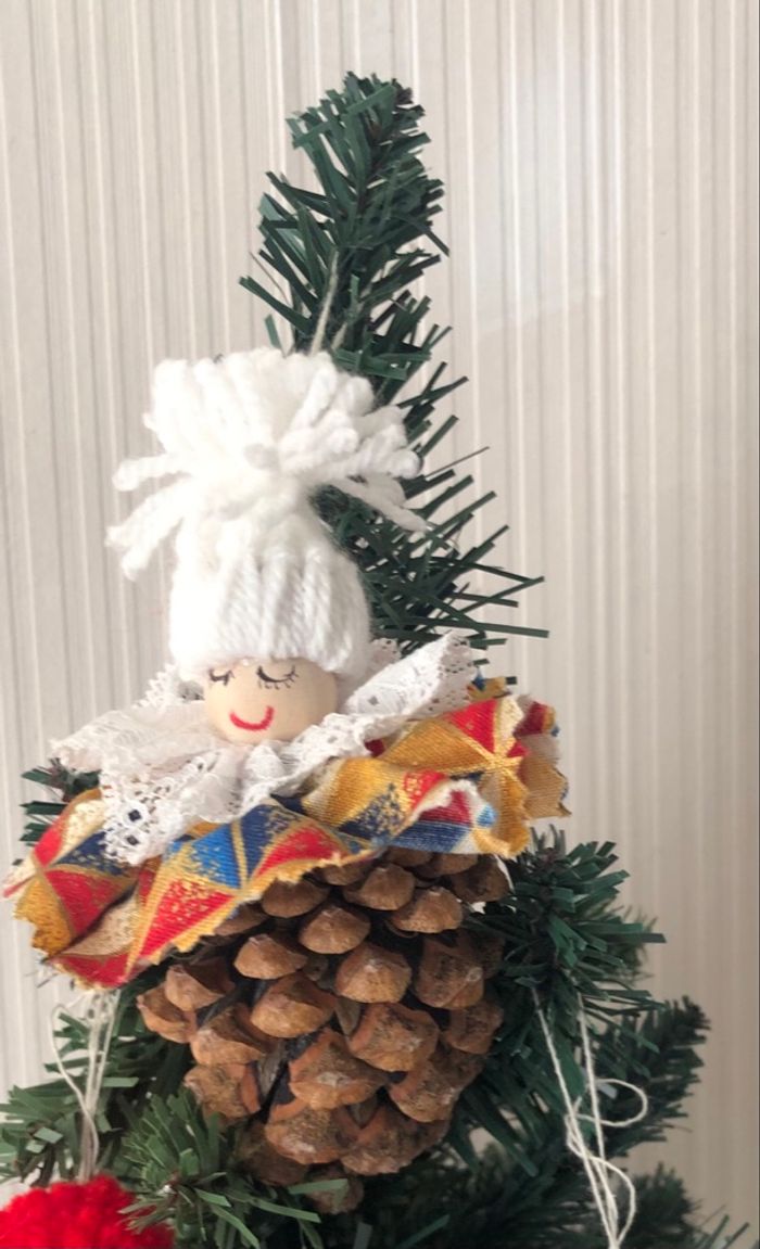 lot de 3 pommes de pin pour sapin - photo numéro 2