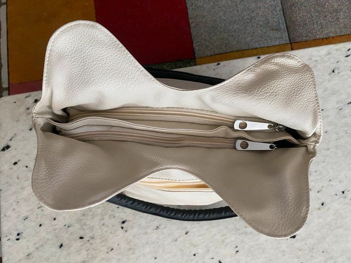 Sac bicolore similicuir - photo numéro 5