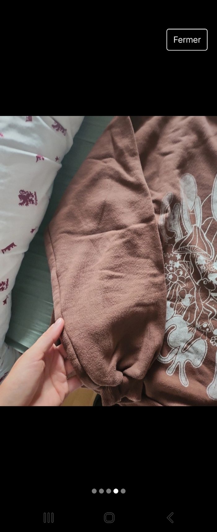 Sweat marron Bershka - photo numéro 4