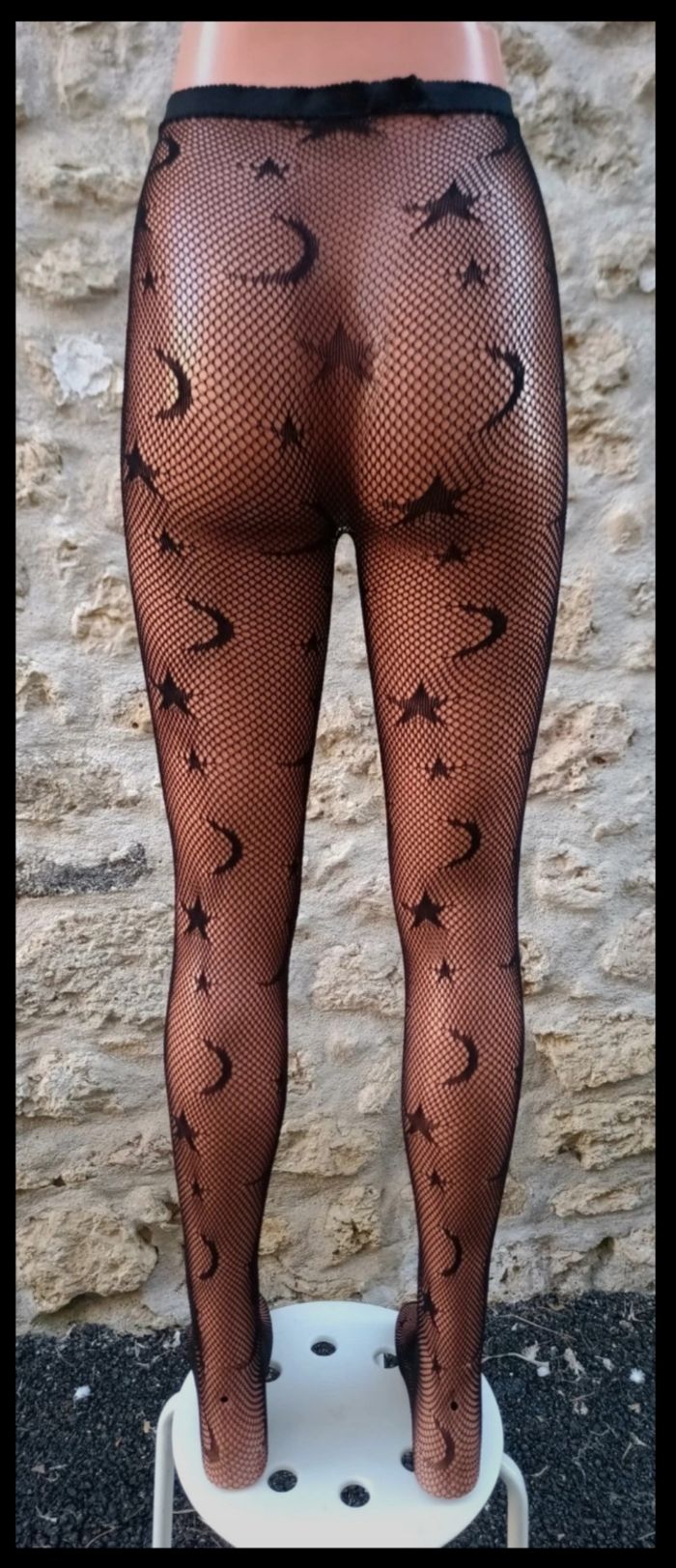 Collant résille motif fantaisie - photo numéro 3