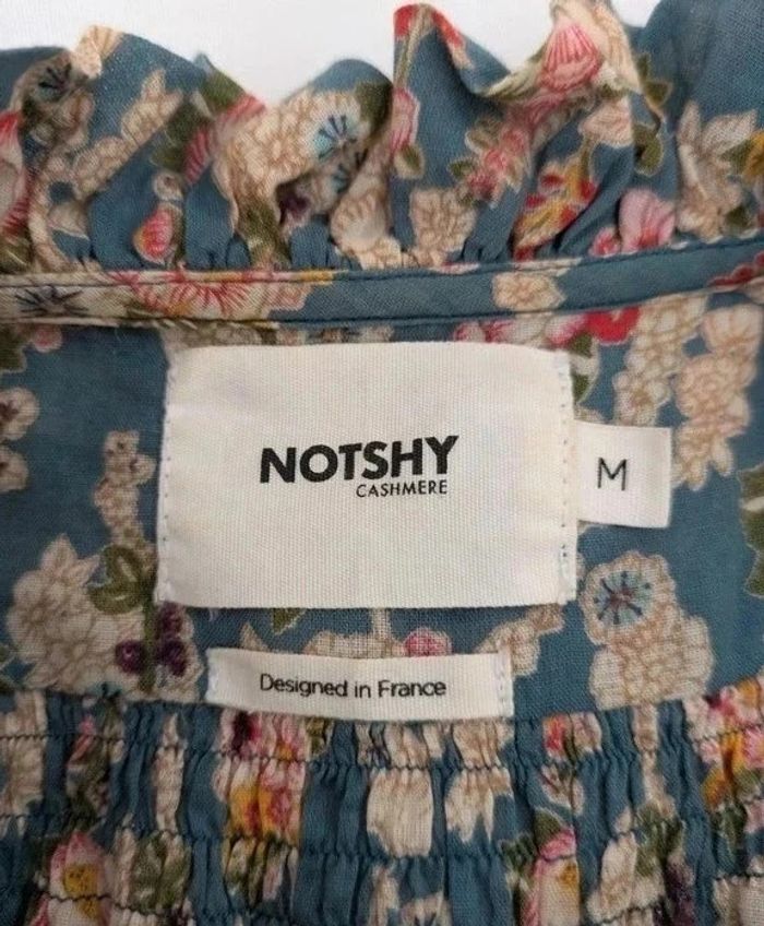 Chemisier blouse à fleurs 100% coton - Not Shy - taille M - photo numéro 4