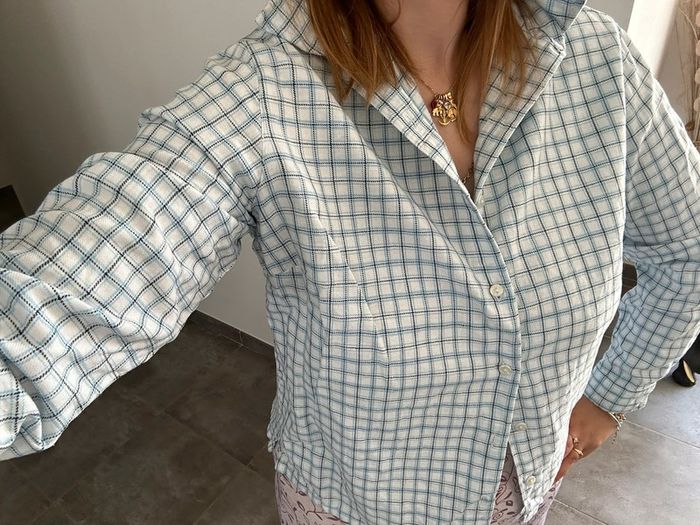 Chemise à carreaux 3 suisses T42-44 - photo numéro 4
