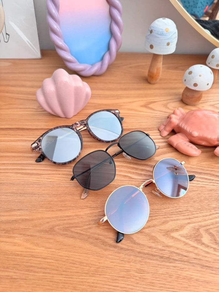 Lot de 3 paires de lunettes de soleil
