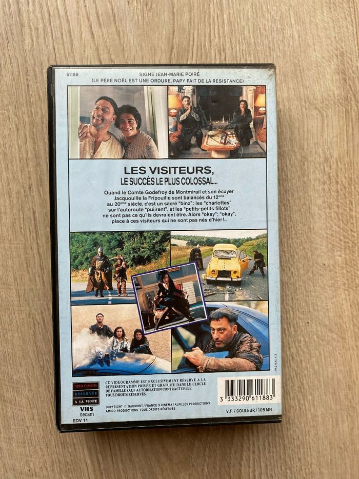 Gaumont Cinéma Les Visiteurs Cassette Vidéo VHS Vintage Cinéma Collection Exclusive - photo numéro 3