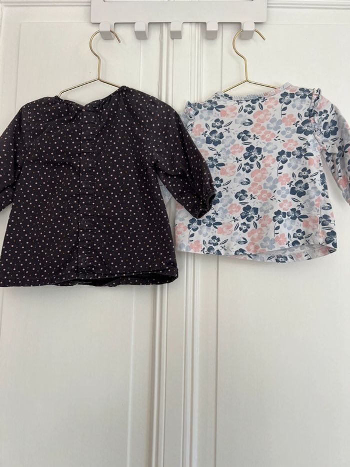 Lot 6 mois tshirts manches longues - photo numéro 4