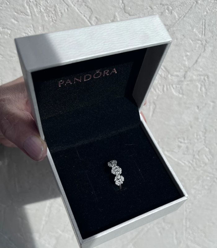 Bague argent triple pensée Pandora - photo numéro 6