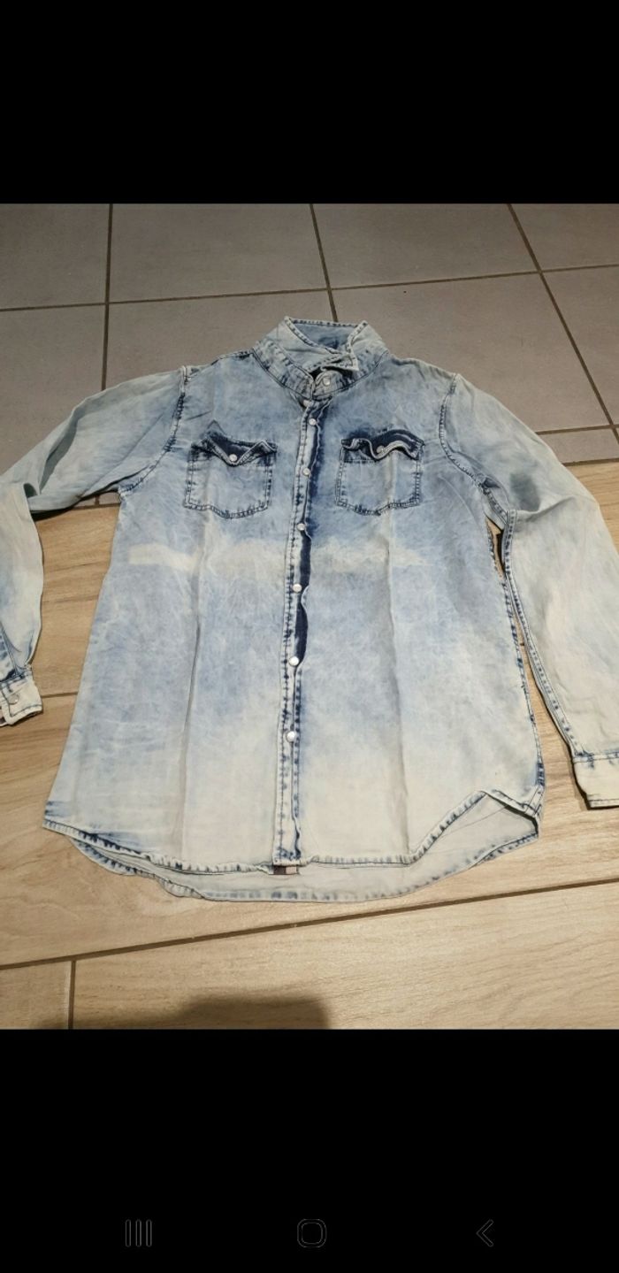 Chemise jeans 14 ans - photo numéro 2