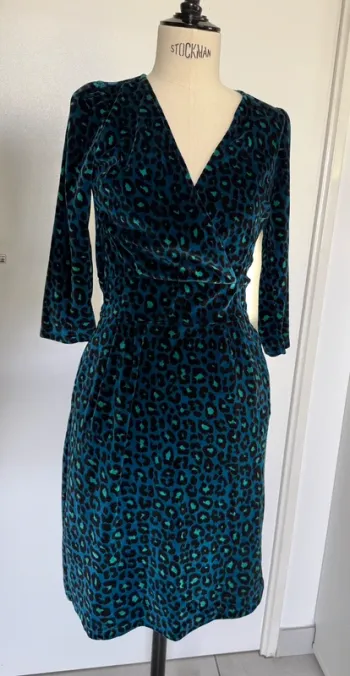 Robe en velours léopard King Louie Taille S