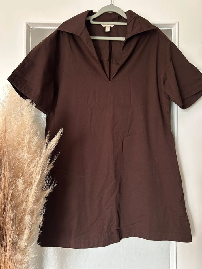 Tunique robe marron col V h&m S neuf