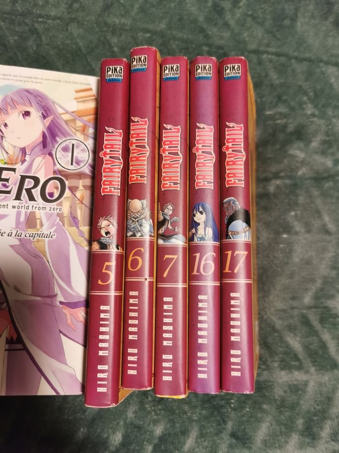 Lot Manga Re zéro et fairy tail - photo numéro 2