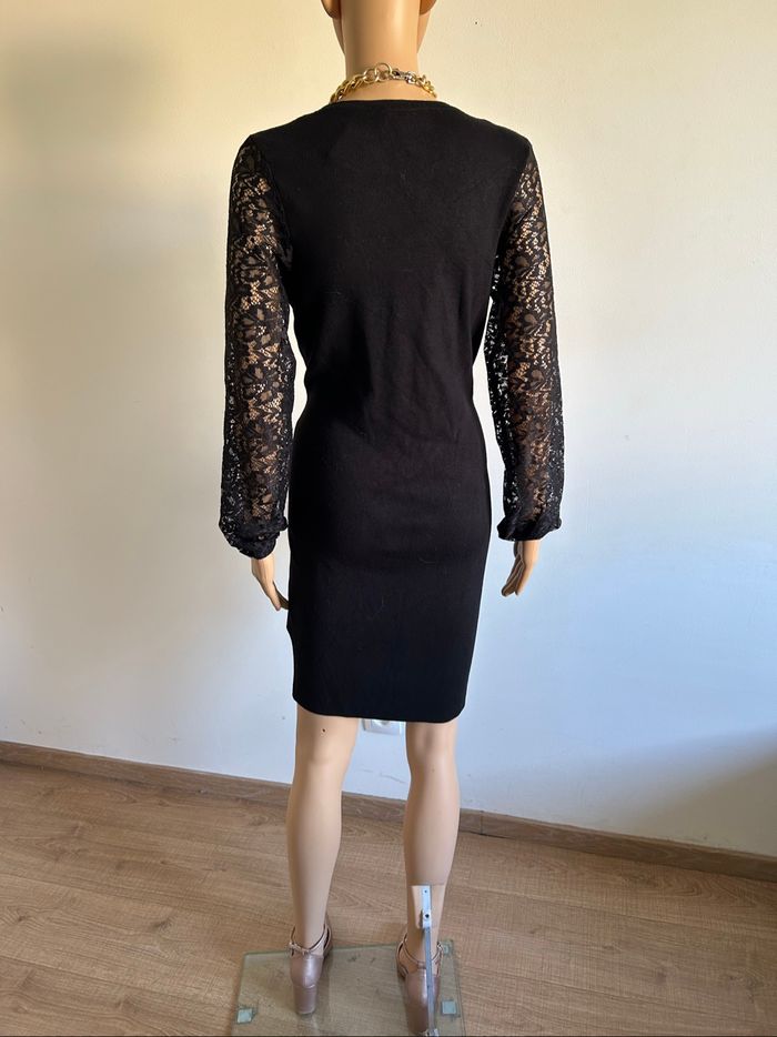 Robe pull noire neuve avec dentelle Morgan taille M (valeur 60€) - photo numéro 6