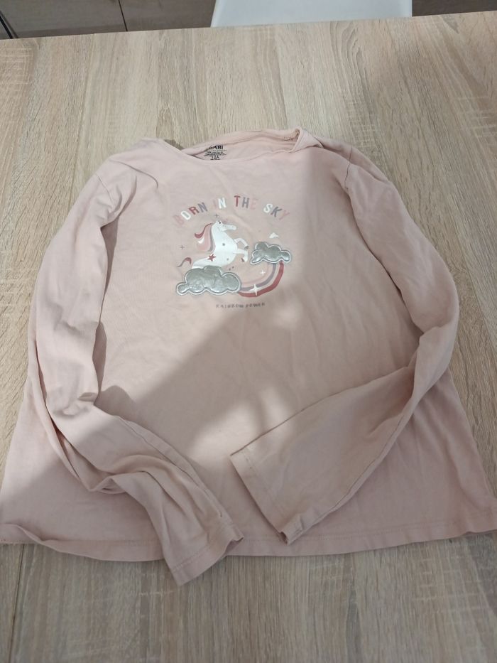 Lot t-shirt manches longues fille