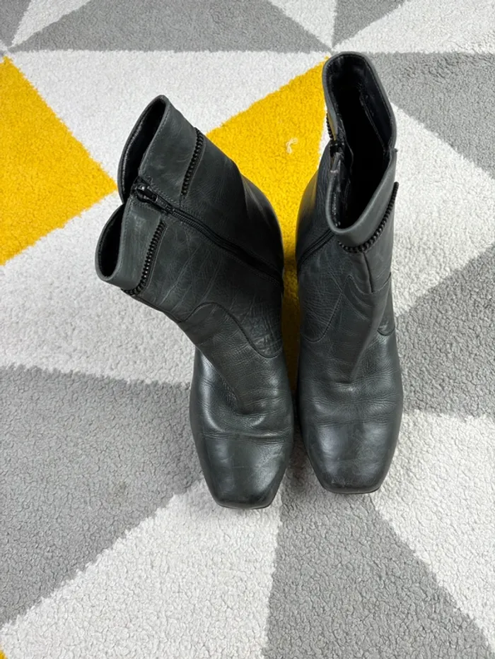 Bottines à talons Di Donna | Gris chiné | Taille 37 - photo numéro 2