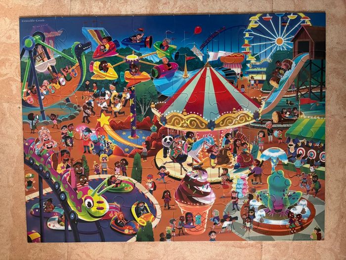 Puzzle crocodile creek fête foraine Luna Park 48 pièces - photo numéro 2