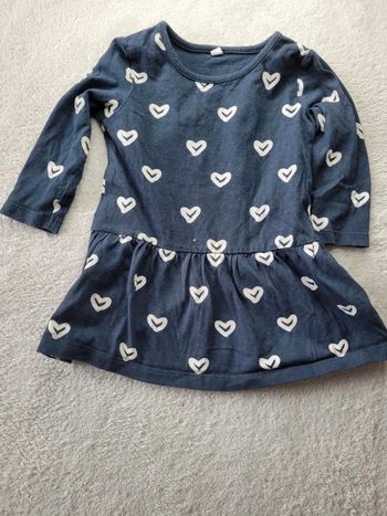 Robe cœur  9 mois 71 cm