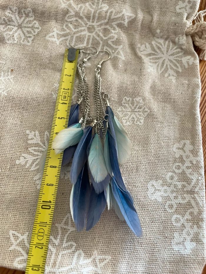 Boucles d’oreilles plume - photo numéro 3