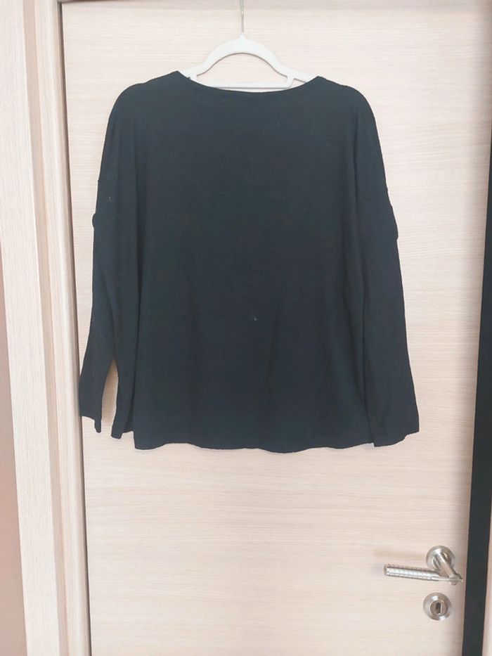 Haut noir grande taille avec strass - photo numéro 3