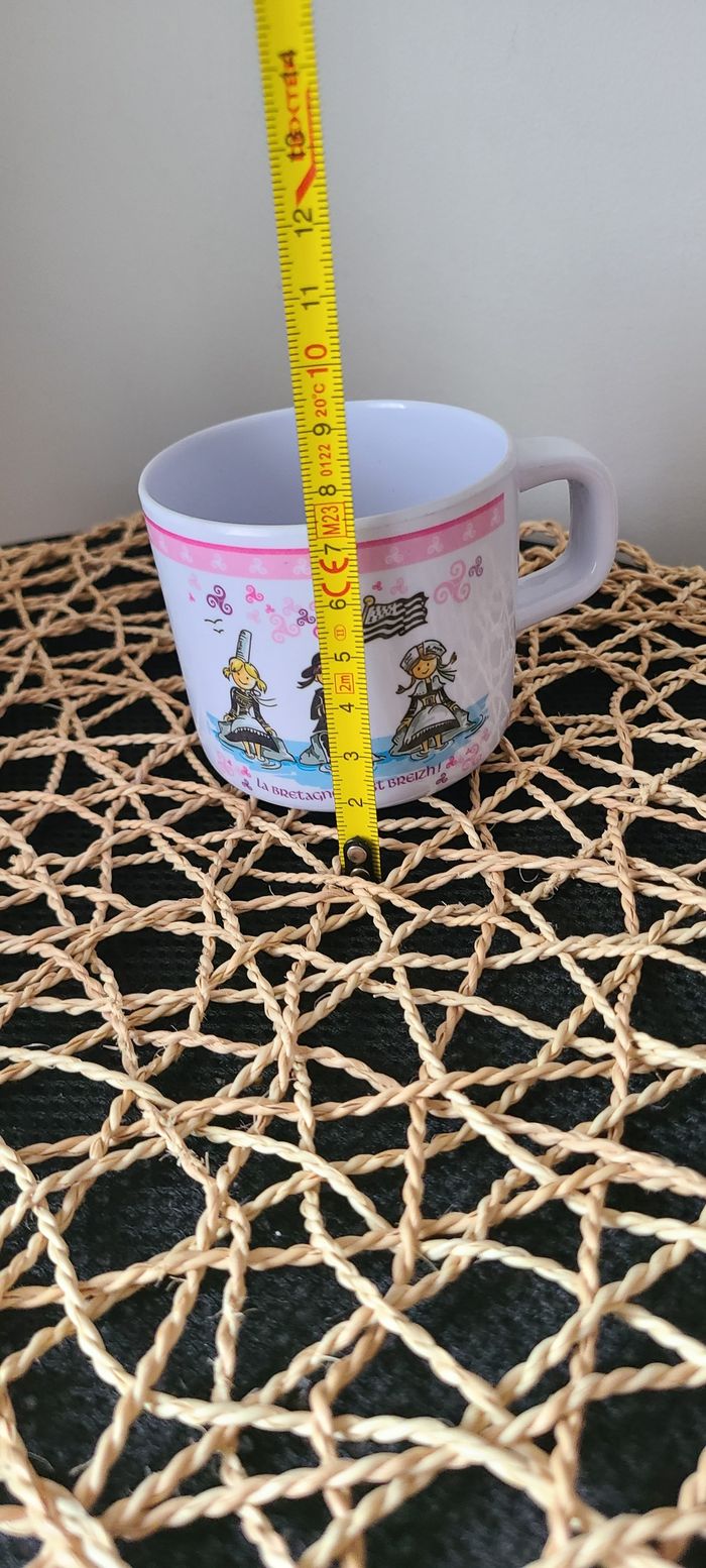 tasse enfant  souvenir bretagne rose - photo numéro 3