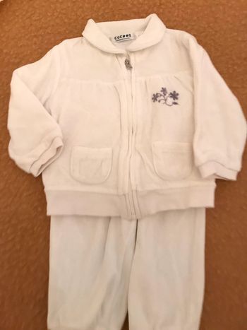 Ensemble blanc blouson et jogging