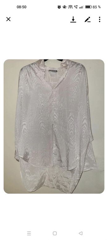Chemise effet satiné femme