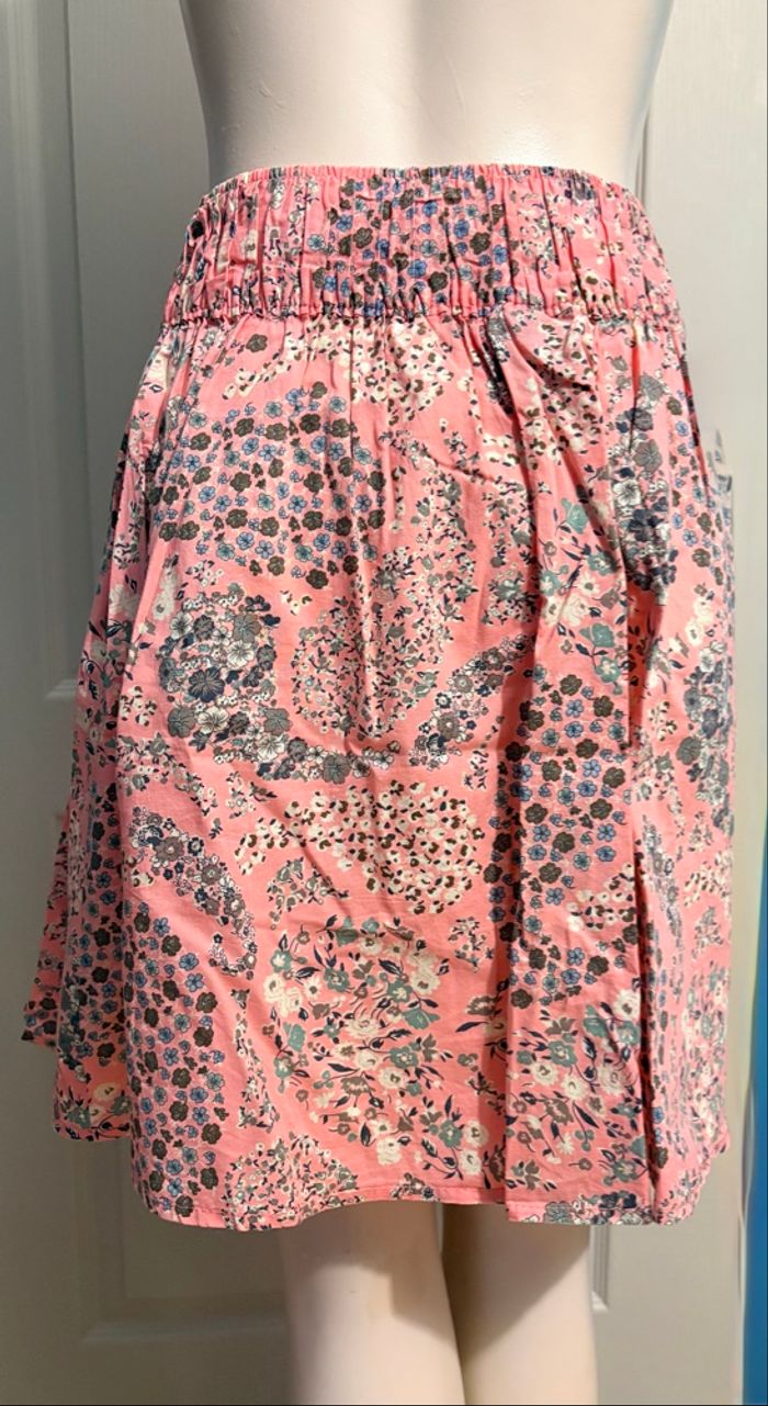 Jupe fluide à fleurs H&M – Taille XS – Rose pâle – 100% coton - photo numéro 3