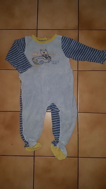 Pyjama en coton bleu