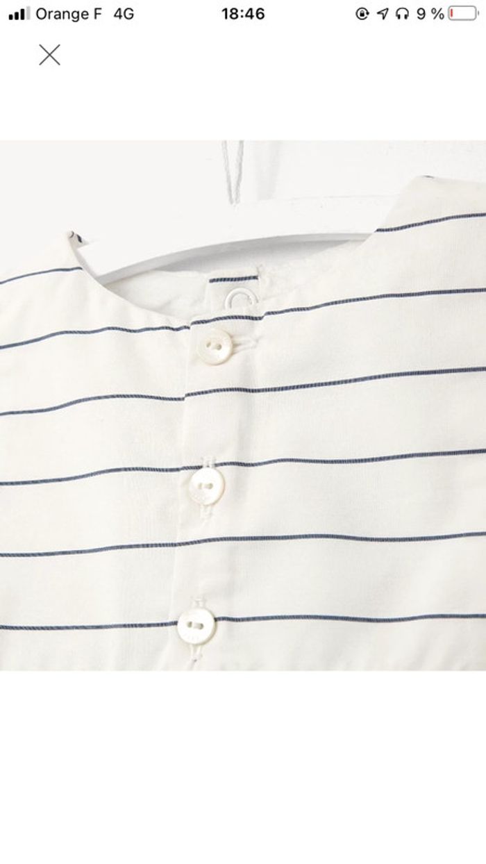 Salopette courte Jacadi taille 6 mois - photo numéro 7