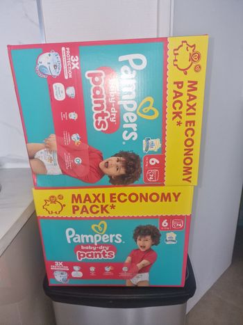 Les couches pampers 