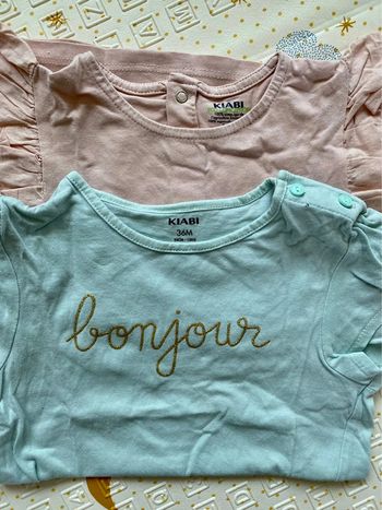 Lot 2 tee-shirt - 36 mois - Kiabi