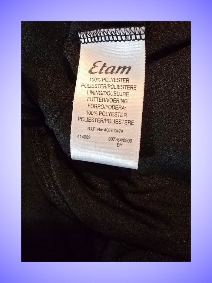 Jupe Mi-Longue Asymรฉtrique Noire Taille 44 XXL Etam - photo numรฉro 4