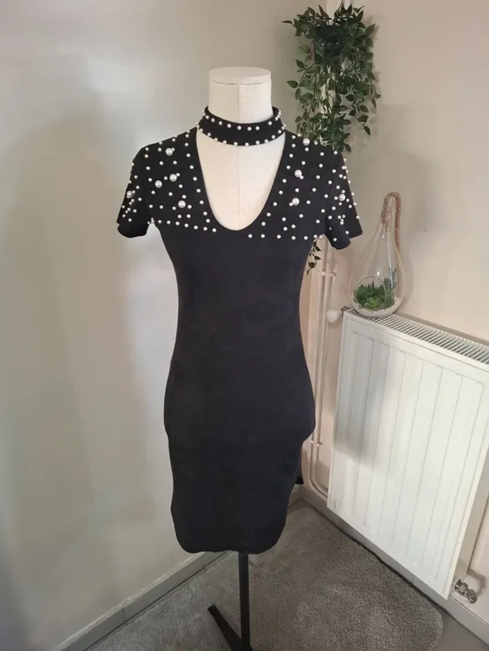 Robe de soirée effet velours