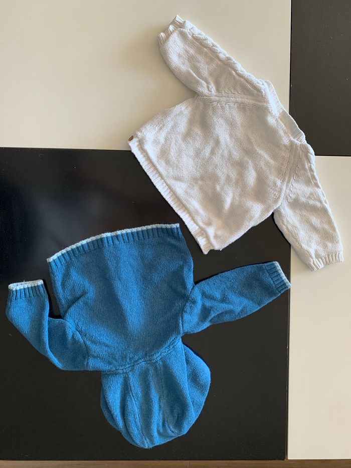 Lot 2 gilets chauds 3 mois Sergent Major & Obaïbi - photo numéro 2