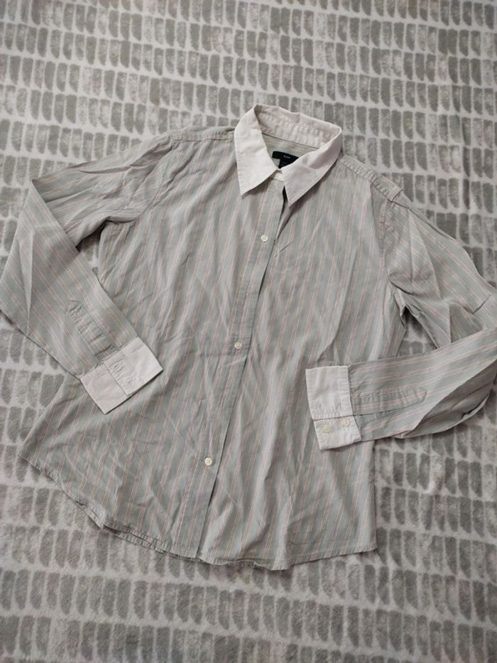 Chemise blouse chemisier rayures Gap taille 38 M - photo numéro 1