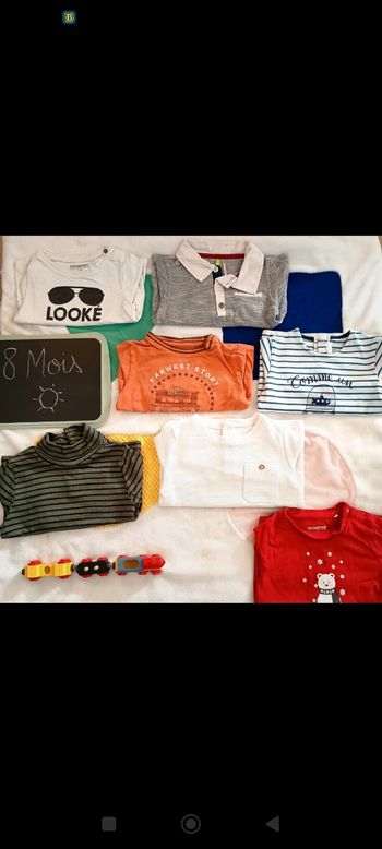 Lot T-shirts manches longues 18 mois