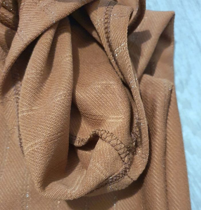 Pontalon marron taille s/m à jambes larges - photo numéro 10