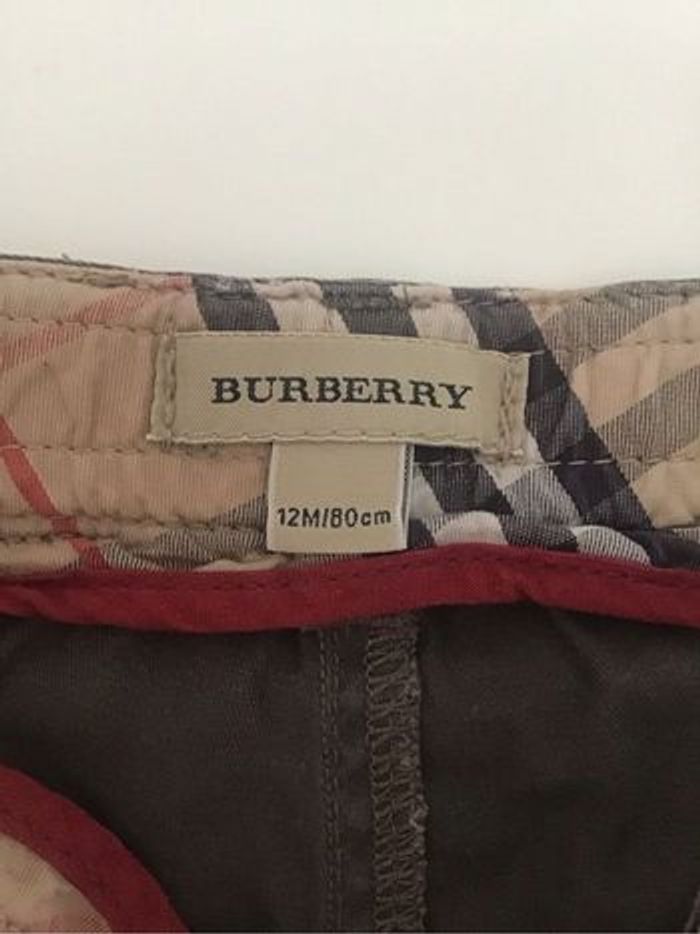 Pantalon marron Burberry 12 mois ou 80 cm - photo numéro 3