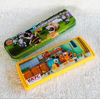 Lot 2 boîtes à crayons Burger King et KFC